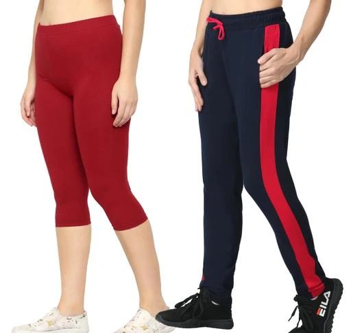  Myo Combo Pack Of Capri Trackpants Made Of Premium Cottonlycra  For