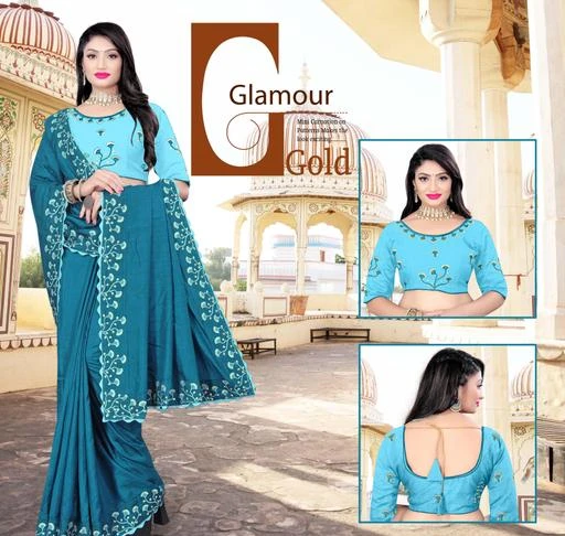  Trendy Fancy Embroidery And Heavy Designer Blouse Saree