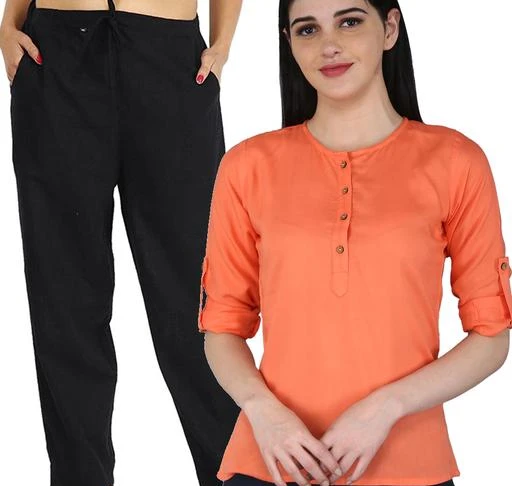 Checkout this latest Top & Bottom Sets
Product Name: *Fancy Partywear Women Top & Bottom Sets*
Top Fabric: Rayon
Bottom Fabric: Rayon
Sleeve Length: Three-Quarter Sleeves
Multipack: 2
Sizes: 
M (Top Bust Size: 38 in, Top Length Size: 23 in, Top Waist  Size: 36 in, Top Hip Size: 40 in, Bottom Waist Size: 30 in, Bottom Hip Size: 32 in, Bottom Length Size: 40 in) 
L (Top Bust Size: 40 in, Top Length Size: 23 in, Top Waist  Size: 38 in, Top Hip Size: 42 in, Bottom Waist Size: 32 in, Bottom Hip Size: 34 in, Bottom Length Size: 40 in) 
XL (Top Bust Size: 42 in, Top Length Size: 23 in, Top Waist  Size: 40 in, Top Hip Size: 44 in, Bottom Waist Size: 34 in, Bottom Hip Size: 36 in, Bottom Length Size: 40 in) 
XXL (Top Bust Size: 44 in, Top Length Size: 23 in, Top Waist  Size: 42 in, Top Hip Size: 46 in, Bottom Waist Size: 36 in, Bottom Hip Size: 38 in, Bottom Length Size: 40 in) 
Country of Origin: India
Easy Returns Available In Case Of Any Issue


Catalog Rating: ★4.6 (12)

Catalog Name: Classic Elegant Women Top & Bottom Sets
CatalogID_2106509
C79-SC1290
Code: 444-11272535-5511