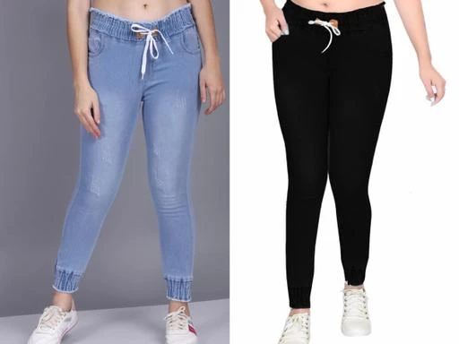 Ankle Jeans Joggers Pants for Women Pack White Ankle Pants Women