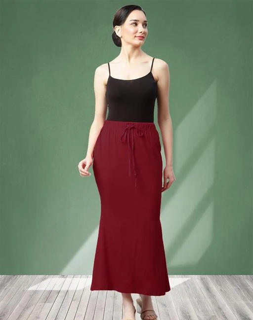 Lycra Saree Shapewear Petticoat for Women, Women's Blended Saree Shapewear,Skirts  for Women,Shape Wear Dress for Saree