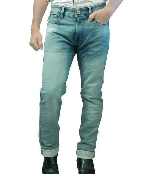 mens light green jeans