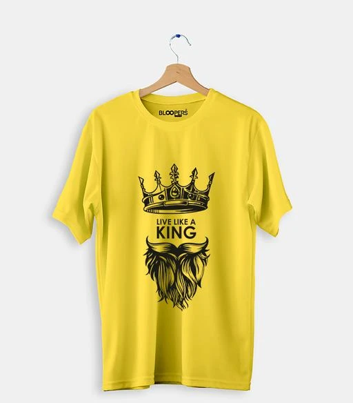 Checkout this latest Tshirts
Product Name: *Bloopers | Live Like A King | Graphic T-shirt |Yellow Regular Fit Round Neck Half Sleeve T- Shirt*
Fabric: Cotton
Sleeve Length: Short Sleeves
Pattern: Printed
Net Quantity (N): 1
Sizes:
S (Chest Size: 38 in, Length Size: 26 in) 
M (Chest Size: 40 in, Length Size: 27 in) 
L (Chest Size: 42 in, Length Size: 28 in) 
XL (Chest Size: 44 in, Length Size: 29 in) 
XXL (Chest Size: 46 in, Length Size: 30 in) 
Country of Origin: India
Easy Returns Available In Case Of Any Issue


SKU: LIVE LIKE A KING
Supplier Name: Bloopers

Code: 982-11455494-486

Catalog Name: Urbane Ravishing Men Tshirts
CatalogID_2151646
M06-C14-SC1205
.