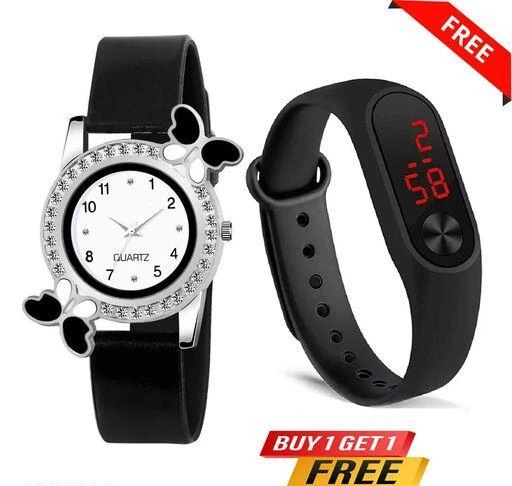 Checkout this latest Watches
Product Name: *BF Sana Unique Women's Watches bf black +black m2*
Size: Free Size (Dial Diameter Size: 34 mm) 
Net Quantity (N): 2
Name : BF Sana Unique Women's Watches blue  Strap Material : Rubber  Dial Color : White  Dial Shape : Round  Light : No  Multipack : 1  Sizes :  Free Size (Dial Diameter Size : 34 mm)  Country of Origin : India  More Information
Country of Origin: India
Easy Returns Available In Case Of Any Issue


SKU: BF Sana Unique Women's Watches bf black +black m2
Supplier Name: MR.KACHARIYA

Code: 591-114578117-999

Catalog Name: Elite Women Watches
CatalogID_33323419
M05-C13-SC1087