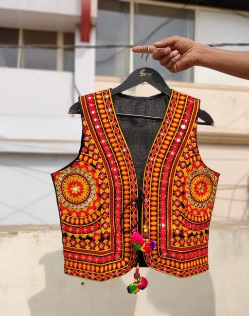 Buy Checkout this latest Ethnic Jackets Product Name: *Gorgeous Cotton  Kutchi Work Ethnic Jacket* for (Rs618) - COD and Easy return available