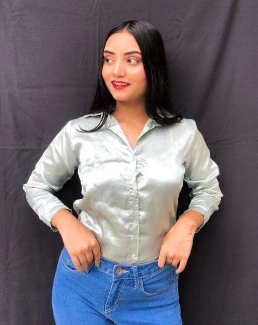 Checkout this latest Shirts
Product Name: *P.R TRADERS Stylish Satin Shirt for Women Classic Collar Neck Full Sleeve Satin Shirt Top Shirt Girls (Regular Fit)*
Fabric: Satin
Sleeve Length: Long Sleeves
Pattern: Solid
Net Quantity (N): 1
Sizes:
S (Bust Size: 32 in, Length Size: 24 in, Waist Size: 32 in, Hip Size: 30 in) 
M (Bust Size: 36 in, Length Size: 24 in, Waist Size: 36 in, Hip Size: 34 in) 
The Shirt stitched with a standard modern style to give the most stylish women a party or casual trip to boost their look. Perfect for women and girls, Skin Friendly and Comfy. Pair it with a formal or Causal Satin Shirt for office wear, with a Shirt for a casual look for a super comfortable feeling and trendy look. Look and feel great everyday! Whether you’re out and about, working out, or just chilling. Wardrobe Collection. Golden Stylish Satin Shirt For Women Collar Neck Full Sleeve Shirt Party Wear Top Shirt Girls Regular Fit Type: Regular , Semi Fit ,Office, Formal, Casual, Your Style , Neck Type: Collar Neck ,Fabric : Satin Fabric , Neck : Collar , Sleeve : Full Sleeve Top Shirt for Women and Girl , Simple and elegant button down top that suits on any occasions; daily, casual, semi-formal, or formal events like street, performances, party, club, night out, shopping, hangouts, cocktail, banquet, dinner, brunch, stage, date, business meeting, office work, trip, travel, camping, picnic, campfire, spring, autumn, winter, sports. Gift to your love ones on holidays; Christmas, Halloween, Thanksgiving, New Year's Eve, Valentine's Day, Birthday etc
Country of Origin: India
Easy Returns Available In Case Of Any Issue


SKU: DrAzZodq
Supplier Name: P.R TRADERS

Code: 463-114888166-998

Catalog Name: Classy Sensational Women Shirts
CatalogID_33412961
M04-C07-SC1022