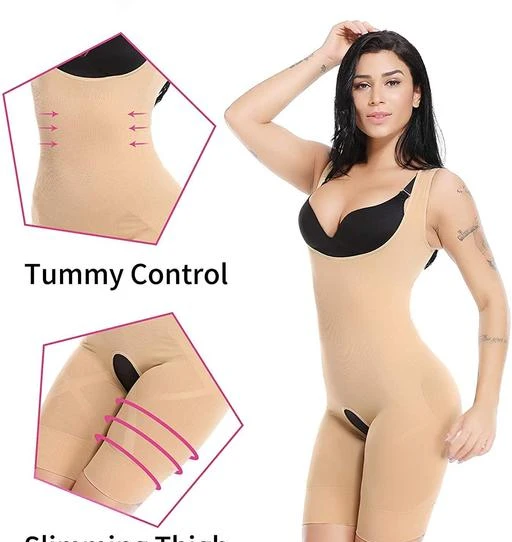 Women Tummy Control Full Body Shaper Shapewear Bodysuit High
