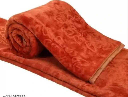 Velvet Floral Embossed Super Soft Heavy Double Bed Mink Blanket for Winter