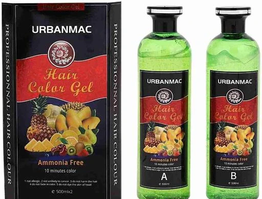  - Fruit Vinegar Natural Black Gel Color Pack Of 1 / Classic Hair  Color