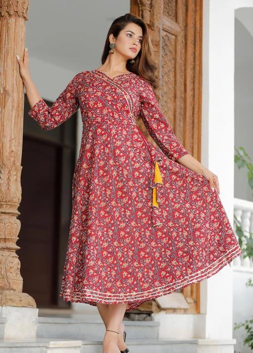 Checkout this latest Kurtis
Product Name: *Adrika Alluring Kurtis*
Fabric: Cotton
Sleeve Length: Three-Quarter Sleeves
Pattern: Printed
Combo of: Single
Sizes:
S (Bust Size: 36 in, Size Length: 48 in) 
M (Bust Size: 38 in, Size Length: 48 in) 
Beautiful and Comfortable  Angrakha  Design cotton kurta
Country of Origin: India
Easy Returns Available In Case Of Any Issue


SKU: FC_COTTON_ANGRAKHA_MAROON
Supplier Name: Fasonika Creation

Code: 275-115625934-9951

Catalog Name: Adrika Alluring Kurtis
CatalogID_33648485
M03-C03-SC1001
