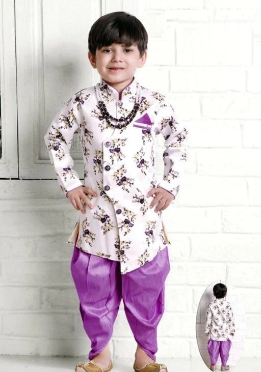 Checkout this latest Sherwanis
Product Name: *EASTWARDS KIDS INDOWESTERN*
Pattern: Printed
Net Quantity (N): 1
EASTWARDS presents this exclusive Party wear BOYS INDOWESTERN. Made from silk material, beautiful color,. These ethnics wear for BOYS are quite  comfortable to wear and skin friendly  as well. You can wear  this for party  look. It will give your rockstar fabulous  ethnic look. These BOYS INDOWESTERN is  ideal for the special parties all celebrations , festival, wedding and occasion.  We are leading Brand in kids wear with mens wear  wide range of kids clothing which includes  kids ethnic wear, accessories and a lots  more.?
Sizes: 
12-18 Months, 18-24 Months, 1-2 Years, 2-3 Years, 3-4 Years, 4-5 Years, 5-6 Years, 6-7 Years, 7-8 Years, 8-9 Years, 9-10 Years, 10-11 Years
Country of Origin: India
Easy Returns Available In Case Of Any Issue


SKU: IN-01_PURPLE
Supplier Name: EASTWARDS

Code: 557-115992397-9991

Catalog Name: Cutiepie Classy Kids Boys Sherwanis
CatalogID_33767678
M10-C32-SC1172