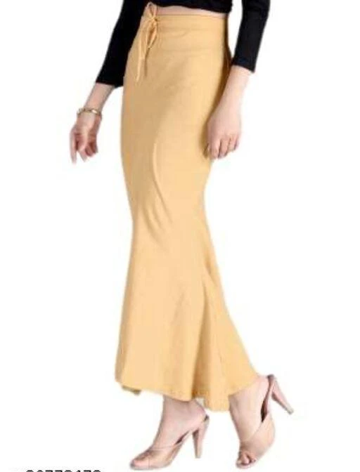 Yellow Hosiery Saree Shaper