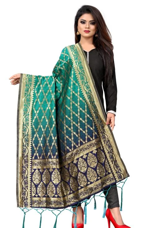 Checkout this latest Dupattas
Product Name: *fancy banarasi silk dupatta six trendy colours 100% reliable duppatta*
Fabric: Banarasi Silk
Pattern: Woven Design
Multipack: 1
Sizes:Free Size (Length Size: 2.35 m) 
Country of Origin: India
Easy Returns Available In Case Of Any Issue


SKU: komal dupatta rama-blue
Supplier Name: ABHI.D DESIGN

Code: 204-11665714-3501

Catalog Name: Alluring Fancy Women Dupattas
CatalogID_2203222
M03-C06-SC1006