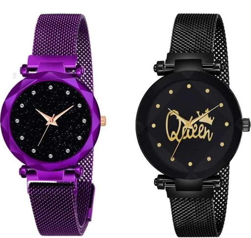 Checkout this latest Analog Watches
Product Name: *MMD Crystal-queen-BD and Purple_4_figar-maganet strap-girl Premium Quality Designer Fashion Wrist Analog Pack Of 2 Women Watch*
Strap Material: Metal
Clasp Type: Buckle
Dial Design: Solid
Dial Shape: Round
Display Type: Analog
Mechanism: Mechanical Automatic
Power Source: Original Battery And Button
Multipack: 2
Sizes: 
Free Size
Country of Origin: India
Easy Returns Available In Case Of Any Issue


Catalog Rating: ★4.1 (74)

Catalog Name: Classy Women Watches
CatalogID_2203241
C72-SC1087
Code: 613-11665772-957