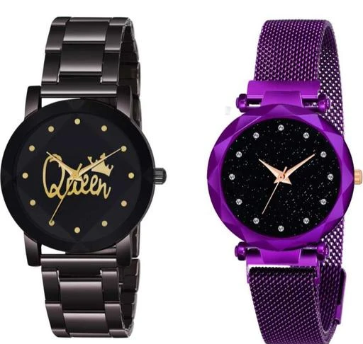 Checkout this latest Analog Watches
Product Name: *MMD Crystal-Queen-BD-Chain-Women and Luxury Mesh Magnet Buckle Starry Purple 12 daimouns Analog Pack of 2 Women Watch*
Strap Material: Metal
Clasp Type: Buckle
Dial Design: Solid
Dial Shape: Round
Display Type: Analog
Mechanism: Mechanical Automatic
Power Source: Original Battery And Button
Multipack: 2
Sizes: 
Free Size
Country of Origin: India
Easy Returns Available In Case Of Any Issue


Catalog Rating: ★4.5 (12)

Catalog Name: Attractive Women Watches
CatalogID_2205354
C72-SC1087
Code: 672-11674455-288