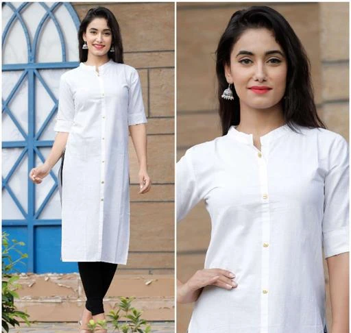 Checkout this latest Kurtis
Product Name: *Women's Solid White Cotton Cambric Kurti*
Fabric: Cotton Cambric
Sleeve Length: Three-Quarter Sleeves
Pattern: Solid
Combo of: Single
Sizes:
XL
Country of Origin: India
Easy Returns Available In Case Of Any Issue


SKU: white
Supplier Name: SUNSHINE INTERNATIONAL

Code: 442-11730516-255

Catalog Name: Women Cotton Cambric Straight Solid Mustard Kurti
CatalogID_2219414
M03-C03-SC1001