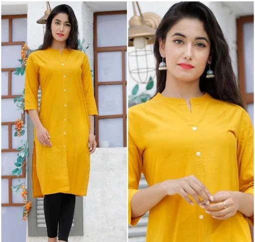 Checkout this latest Kurtis
Product Name: *Women Cotton Cambric Straight Solid Mustard Kurti*
Fabric: Cotton Cambric
Sleeve Length: Three-Quarter Sleeves
Pattern: Solid
Combo of: Single
Sizes:
XL, XXL
Country of Origin: India
Easy Returns Available In Case Of Any Issue


SKU: dark_yellow
Supplier Name: SUNSHINE INTERNATIONAL

Code: 442-11730521-255

Catalog Name: Women Cotton Cambric Straight Solid Mustard Kurti
CatalogID_2219414
M03-C03-SC1001