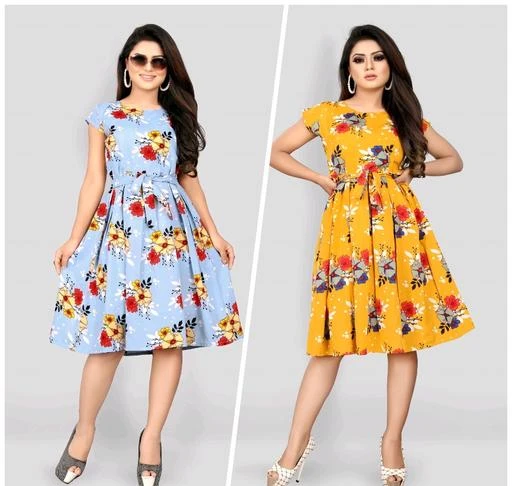 Buy Checkout This Latest Dresses Product Name Trendy Fancy One Piece Dress Combo With Belt For Rs665 Cod And Easy Return Available