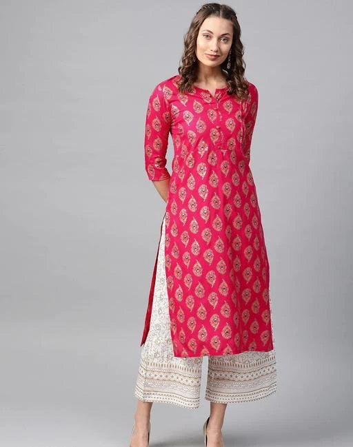 Checkout this latest Kurta Sets
Product Name: *Women Rayon A-line Printed Long Kurti With Palazzos*
Kurta Fabric: Rayon
Bottomwear Fabric: Rayon
Fabric: No Dupatta
Set Type: Kurta With Bottomwear
Bottom Type: Palazzos
Pattern: Printed
Multipack: Single
Sizes:
S, M (Bust Size: 38 in, Kurta Length Size: 46 in, Bottom Length Size: 39 in) 
L (Bust Size: 40 in, Kurta Length Size: 46 in, Bottom Length Size: 39 in) 
XL (Bust Size: 42 in, Kurta Length Size: 46 in, Bottom Length Size: 39 in) 
XXL (Bust Size: 44 in, Kurta Length Size: 46 in, Bottom Length Size: 39 in) 
XXXL
Country of Origin: India
Easy Returns Available In Case Of Any Issue


Catalog Rating: ★3.9 (90)

Catalog Name: Women Rayon A-line Printed Long Kurti With Palazzos
CatalogID_2243385
C74-SC1003
Code: 974-11829645-5931