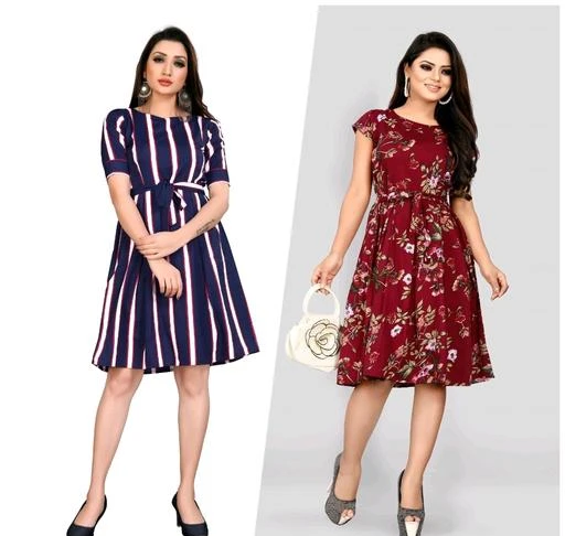 Buy Checkout This Latest Dresses Product Name Trendy Fancy One Piece Dress Combo With Belt For Rs653 Cod And Easy Return Available