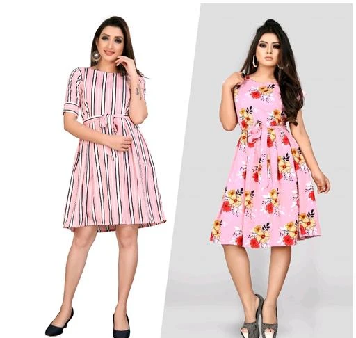 Buy Checkout This Latest Dresses Product Name Trendy Fancy One Piece Dress Combo With Belt For Rs653 Cod And Easy Return Available