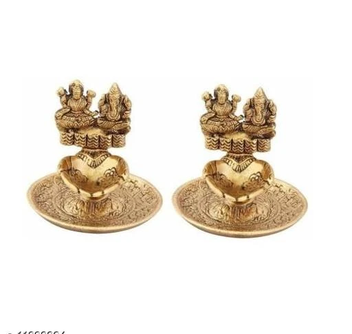 Checkout this latest Festive Diyas
Product Name: *Laxmi Ganesh Hath Diya set of 2 For Home,Shop,Office Etc Metal Size L-B-H-7.5x7.5x6 *
Material: Metal
Pack: Pack of 2
Country of Origin: India
Easy Returns Available In Case Of Any Issue


Catalog Rating: ★3.9 (78)

Catalog Name: Designer Idols & Figurines
CatalogID_2259556
C80-SC1256
Code: 791-11893324-135
