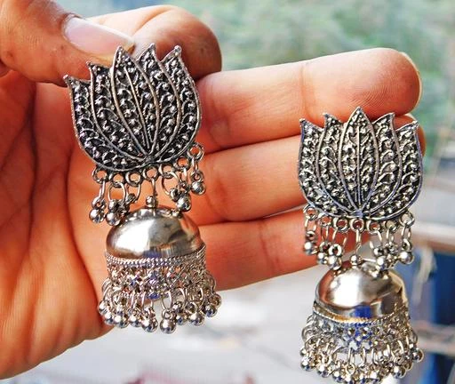 Lotus jhumka deals