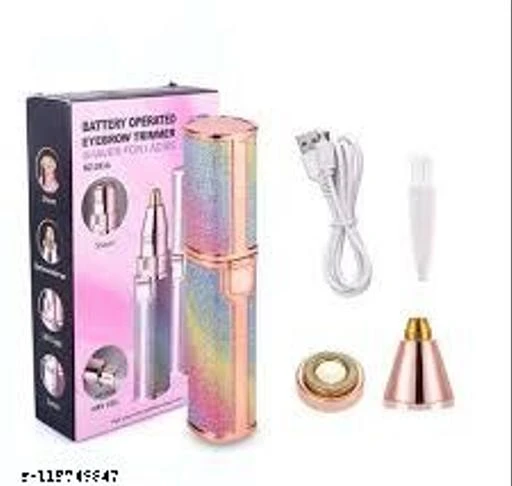 Checkout this latest Face Epillators
Product Name: *Portable eyebrow trimmer for women, epilator for women, facial hair remover for women,Face, Lips, Nose Hair Removal Electric Trimmer with Light (2IN1) Face Epillators *
Product Name: KWETTN Portable eyebrow trimmer for women, epilator for women, facial hair remover for women,Face, Lips, Nose Hair Removal Electric Trimmer with Light (2IN1) Face Epillators 
Net Quantity (N): 1
Designed To Remove Fine Hairs • This face hair remover can remove tiny hair instantly and painlessly from Upper Lip, Chin, Cheeks. No nicks, no cuts, no bumps and no irritation. • High-quality stainless steel blade and protecting net prevent your skin from any redness or irritation. • Work becomes a hobby. Things To Know • This eyebrow hair remover makes the skin smooth and delicate. • It does not cause irritation, redness, or cuts and the device is portable. • It is easy to install and use and light of weight to carry anywhere and much more easier to use than any wax hair removal method. Get Rid Of This! • Who has the time to use these traditional tools and go through a painful process? • Get rid of this and say Hi to our new Eyebrow trimmer. Now KWETTN PRESENT  Free From Waxing, Threading And Plucking. • As we are also humans behind the computers we know the pain of this process. We have designed this trimmer for easy and painless use.;;;  Built-in LED Light You can have a better vision when you use this women’s mustache trimmer to maintain perfect eyebrows *Special Reminder : For optimal results, it should be used on clean and dry skin that is free of makeup or any creams or lotions. Pull skin tight and move the unit in small, circular motions. *Pain Free and Effective Eyebrow Hair Remover is an everyday maintenance clean up tool to be used in between your regular eyebrow wa
Country of Origin: India
Easy Returns Available In Case Of Any Issue


SKU: ROSE_WMN_LN02
Supplier Name: KWETTN

Code: 504-119046647-735

Catalog Name:  Everyday Eyebrow Shaper
CatalogID_34762042
M07-C21-SC1990