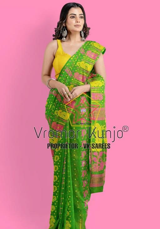  The Amkolka Dhakai Jamdani Mini Gap Soft / Banita Superior Sarees