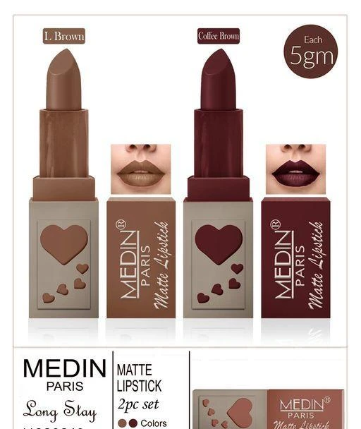 Checkout this latest Lipsticks
Product Name: *Medin Paris Copper Body Matte Me Lipstick Combo*
Product Name: Medin Paris Copper Body Matte Me Lipstick Combo
Brand Name: Medin Paris
Finish: Matte
Color: Combo Of Different Color
Type: Crayon
Net Quantity (N): 2
Country of Origin: India
Easy Returns Available In Case Of Any Issue


SKU: Medin Dil matte lip (2) 46 44 Lbrown coffeebrown
Supplier Name: Femina Beuty

Code: 752-11920240-426

Catalog Name: Medin Paris Copper Body Matte Me Lipstick Combo Vol 1
CatalogID_2266214
M07-C20-SC2005