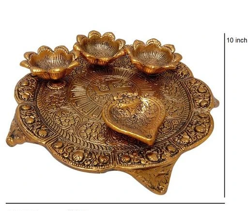 Checkout this latest Puja Articles
Product Name: *Pooja Thali set With 3 Diya For Home, Temple, Office,Decoration Made of Metal L-B-H-18x18x4 Cm *
Material: Metal
Multipack: 1
Country of Origin: India
Easy Returns Available In Case Of Any Issue


Catalog Rating: ★4.1 (85)

Catalog Name: Essential Idols & Figurines
CatalogID_2268356
C80-SC1256
Code: 963-11929855-0411
