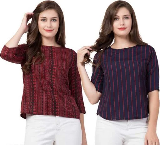 Checkout this latest Tops & Tunics
Product Name: *Combo of Two Printed TOPs *
Fabric: Crepe
Sleeve Length: Three-Quarter Sleeves
Pattern: Printed
Net Quantity (N): 2
Sizes:
S, M, L, XL, XXL
Country of Origin: India
Easy Returns Available In Case Of Any Issue


SKU: TR-46
Supplier Name: TRENDY RABBIT

Code: 063-11963362-9901

Catalog Name: Fancy Fashionable Women Tops & Tunics
CatalogID_2276308
M04-C07-SC1020
.