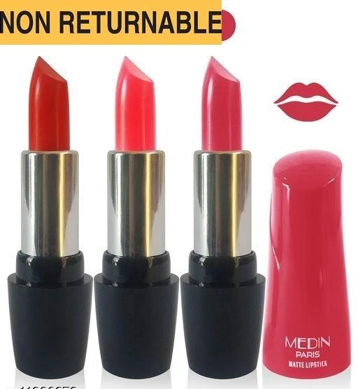 Checkout this latest Lipsticks
Product Name: *(Non-Returnable) Product Name: Medin Paris ultra HD Elegant Colors Matte Lipstick Cosmetics Makeup Combo Set of 3 Brand Name: Medin Paris Product Type: Lipstick Capacity: 5 gm Each Finish Type: Matte Applicator Type: Crayon Package Contains: It Has 3 Pieces Of Lipsticks*
Product Name: (Non-Returnable) Product Name: Medin Paris ultra HD Elegant Colors Matte Lipstick Cosmetics Makeup Combo Set of 3 Brand Name: Medin Paris Product Type: Lipstick Capacity: 5 gm Each Finish Type: Matte Applicator Type: Crayon Package Contains: It Has 3 Pieces Of Lipsticks
Brand Name: Medin Paris
Finish: Matte
Color: Combo Of Different Color
Type: Crayon
Net Quantity (N): 3
Country of Origin: India
Easy Returns Available In Case Of Any Issue


SKU: Medin ultra hd sgc07 lip 215 214 210 red l pink l carrat_NRC
Supplier Name: Femina Beuty

Code: 312-11980978-564

Catalog Name: Medin Paris Ultra HD Elegant Colors Matte Lipstick Combo Vol 1
CatalogID_2280646
M07-C20-SC2005