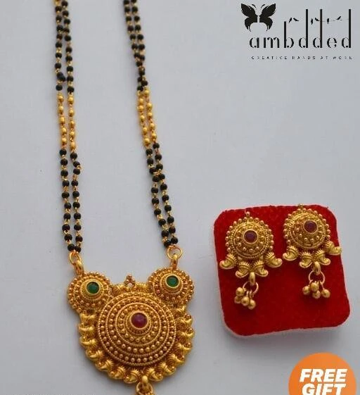 Best Quality with Diamond Gold Plated Mangalsutra Set for Women  Styl   Soni Fashion