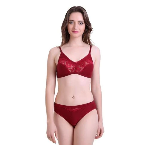  Women Lace Cotton Lingerie Sets / Women Lingerie Sets