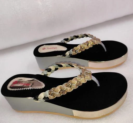 Women's slippers discount with rubber bottoms