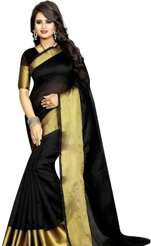 Checkout this latest Sarees_low_asp
Product Name: *Pollycotton golden striped simple saree*
Saree Fabric: Chanderi Cotton
Blouse: Running Blouse
Blouse Fabric: Polycotton
Pattern: Striped
Blouse Pattern: Same as Saree
Net Quantity (N): Single
Best light weight saree for daily were. once try this in this value. 
Sizes: 
Free Size (Saree Length Size: 5.4 m, Blouse Length Size: 0.8 m) 
Country of Origin: India
Easy Returns Available In Case Of Any Issue


SKU: Shagun Black
Supplier Name: SAMJUBA CREATION

Code: 852-120995392-993

Catalog Name: Aagam Graceful Sarees
CatalogID_35430569
M03-C02-SC1004