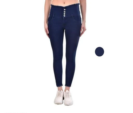 Checkout this latest Jeans
Product Name: *ROYALMERCHANTS 4 BUTTON DARK BLUE FUTURA WOMAN JEANS*
Fabric: Denim
Net Quantity (N): 1
Sizes:
30 (Waist Size: 30 in) 
32 (Waist Size: 32 in) 
34 (Waist Size: 34 in) 
Shop from a wide range of Jeans from Royalmerchants. Perfect for your everyday use you could pair it with a stylish t-shirt or shirt to complete the look. Beautifully crafted for girls with dazzling embellishments, this ethnic set is perfect to your young girl's wardrobe. Dress her with a classy style statement for festivals and wedding ceremonies with this ethnic set.Royalmerchants is a contemporary clothing and lifestyle brand that embodies the modern style of young fashionistas. The range includes Frocks, Dresses, Jumpsuits, Gowns, Lehenga-Choli, Pajami-Suit, and Palazzo Suit.Stylish & well fitted Royalmerchants women denim created in premium denim fabric, apt for casual, evening & weekend wear.Now pair these body hugging stylish jeans from Royalmerchants with Floral Loose Top, Off-shoulder Top, Cropped Top, Batwing Top, Crepe Top, T-shirts, Sleeveless Top, Jackets for many occasions like parties, college, functions, office, birthdays, casual wear.  INSTAGRAM - royalmerchants_
Country of Origin: India
Easy Returns Available In Case Of Any Issue


SKU: 4 BTN DARK BLUE FUTURA
Supplier Name: ROYALMERCHANTS

Code: 134-121095534-999

Catalog Name: Classy Fashionista Women Jeans
CatalogID_35465171
M04-C08-SC1032