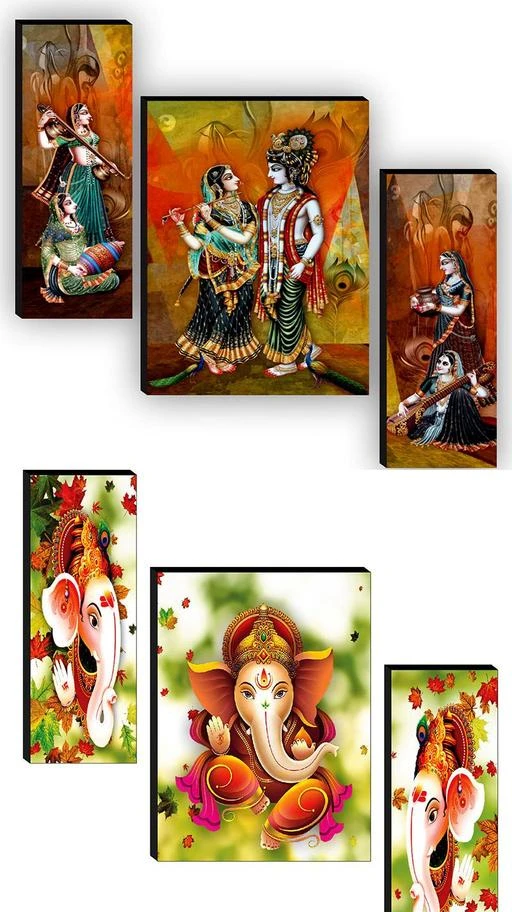 Checkout this latest Paintings & Posters
Product Name: *Beautiful Combo - Set of 3 Lord Radha Krishna Flute Love wall Painting with MDF frame& Peacocke Greenery Beautiful (12 X 18 Inch) & Set Of 3 Ganesha religious modern art Wall painting for living room(12 X 18 Inch)  *
Material: MDF
Type: Radha Krishna Paintings
Print or Pattern Type: Religious
Frame Type: Unframed
Net Quantity (N): 6
Country of Origin: India
Easy Returns Available In Case Of Any Issue


SKU: JM30642-S56
Supplier Name: CREATIONS ART_ FRAME

Code: 952-121470388-9931

Catalog Name: Elegant Paintings & Poster
CatalogID_35592458
M08-C25-SC1611