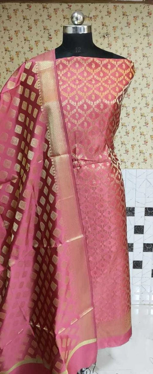 banarsi silk suit with dupatta