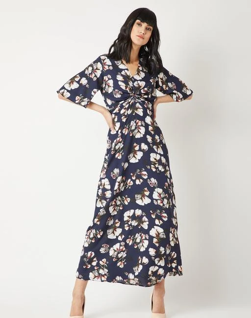Floral Knotted Maxi Dress