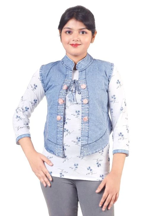 Checkout this latest Jackets & Coats
Product Name: *Tinkle Elegant Girls Blue Denim Jacket*
Fabric: Denim
Sleeve Length: Sleeveless
Pattern: Self-Design
Net Quantity (N): 1
SHANAWAZ ENTERPRISE Presents, An Exclusive Range of Denim Jacket With Beautiful look Printed Inner, Is Good to Wear in All Seasons Too... Slim Fit Girls Designer Sleeveless Denim Jacket with Printed Inner Soft Fabric Suitable for every season, Denim Jacket for Girls, Pretty Elegant Girls Jacket, Cute Comfy Girls Jacket, Morden Stylish Girls Jacket, Tinkle Elegant Girls Jacket, Trendy Denim Jacket for Girls, Princess Trendy Girls Jacket, Cutiepie Funky Girls Jacket, Agile Classy Girls Jacket, Denim jacket for Girls Available Size from 3 to 12 Years,
Sizes: 
3-4 Years, 4-5 Years, 5-6 Years, 6-7 Years, 7-8 Years, 8-9 Years, 9-10 Years, 10-11 Years, 11-12 Years
Country of Origin: India
Easy Returns Available In Case Of Any Issue


SKU: SHW_Doori_0031
Supplier Name: SHAHNAWAZ ENTERPRISE

Code: 443-123425521-9961

Catalog Name: Princess Stylus Girls Jackets & Coats
CatalogID_36196890
M10-C32-SC1153