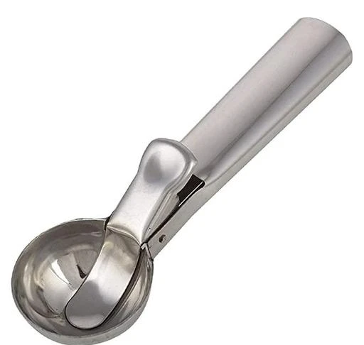 1pc Stainless Steel Ice Cream Cookie Scoop, Ice Cream Scooper With Trigger  Release, Baking Supplies