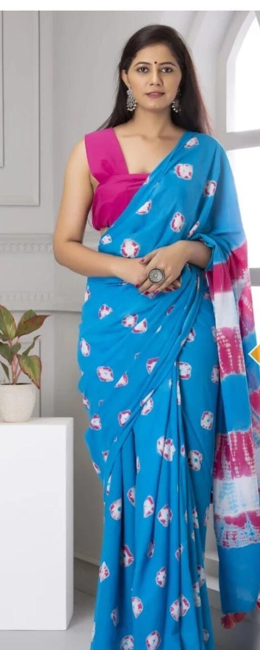 Checkout this latest Sarees
Product Name: *Trendy Cotton Mulmul Sarees*
Saree Fabric: Cotton Mulmul
Blouse: Separate Blouse Piece
Blouse Fabric: Cotton Mulmul
Pattern : Printed
Blouse Pattern: Solid
Multipack: Single
Sizes: 
Free Size  ( Saree Length Size : 5.5 m  Blouse Length Size : 0.8 m )
Country of Origin: India
Easy Returns Available In Case Of Any Issue


SKU: 1_(9)
Supplier Name: VANSHIKA HAND PRINT

Code: 276-12452186-2061

Catalog Name: Trendy Cotton Mulmul Sarees
CatalogID_2399309
M03-C02-SC1004