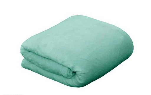 Solid Plush Polyester 1 Double Blanket