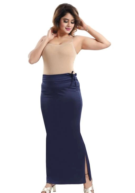  Lifetale Saree Shapewear Petticoat Navy Blue / Sassy