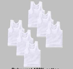  Kids Basket Baby And 100 Pure Cotton White Vest Inner