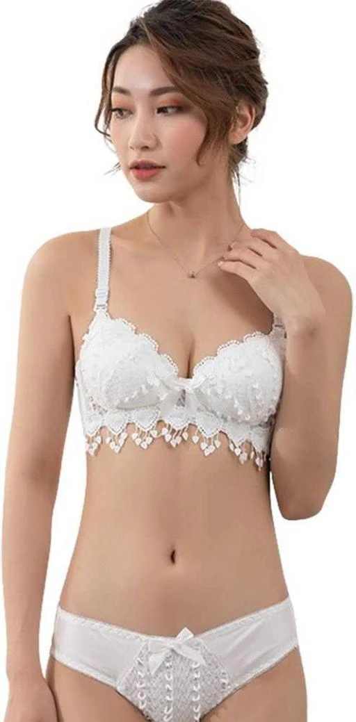  Women Lingerie Sexy Sets With Underwire Lace Bra And