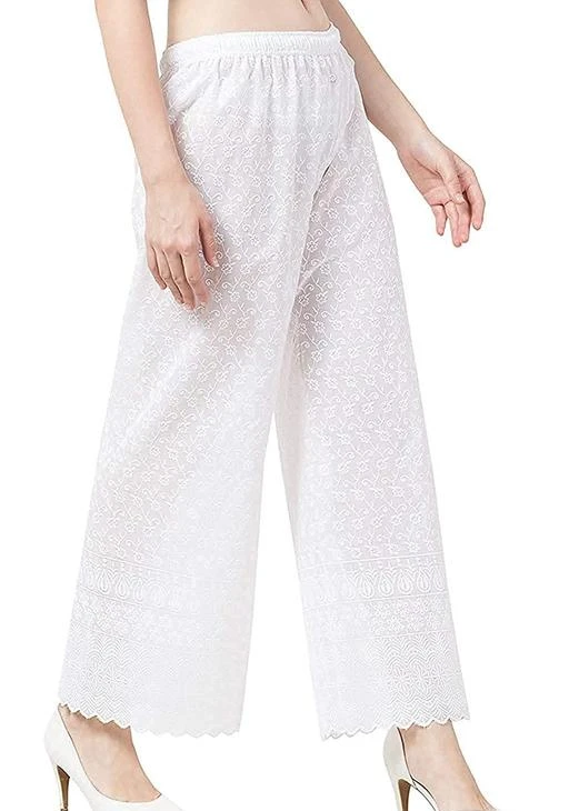 Buy JUNIPER Embroidered Slim Fit Cotton Womens Dailywear Straight Pants   Shoppers Stop