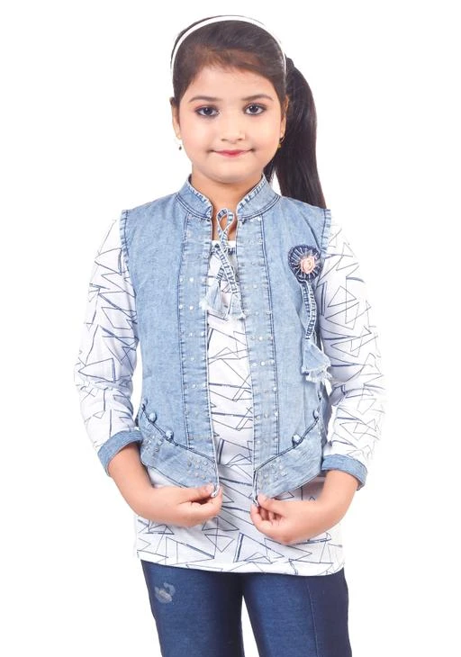 Checkout this latest Jackets & Coats
Product Name: *Morden Stylish Denim Jacket for Girls*
Fabric: Denim
Sleeve Length: Sleeveless
Pattern: Self-Design
Net Quantity (N): 1
SHANAWAZ ENTERPRISE Presents, an Exclusive Range of Denim Jacket, Is Good to Wear in All Seasons Too... Slim Fit Girls Designer Sleeveless Denim Jacket with Printed Inner Soft Fabric Suitable for every season, Denim Jacket for Girls, Pretty Elegant Girls Jacket, Cute Comfy Girls Jacket, Morden Stylish Girls Jacket, Tinkle Elegant Girls Jacket, Trendy Denim Jacket for Girls, Princess Trendy Girls Jacket, Cutiepie Funky Girls Jacket, Agile Classy Girls Jacket, Denim jacket for Girls Available Size from 3 to 12 Years,
Sizes: 
3-4 Years, 4-5 Years, 5-6 Years, 6-7 Years, 7-8 Years, 8-9 Years, 9-10 Years, 10-11 Years, 11-12 Years
Country of Origin: India
Easy Returns Available In Case Of Any Issue


SKU: SHW_Doori-Two_0030
Supplier Name: SHAHNAWAZ ENTERPRISE

Code: 883-126541570-9921

Catalog Name: Cutiepie Comfy Girls Jackets & Coats
CatalogID_37112257
M10-C32-SC1153